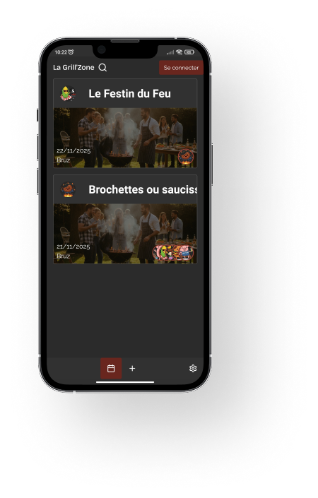 mockups de l'application